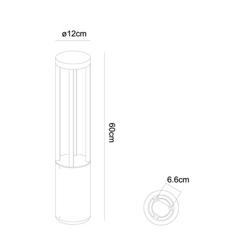 Ландшафтный светильник Arte Lamp Carcassa A4666PA-1BK