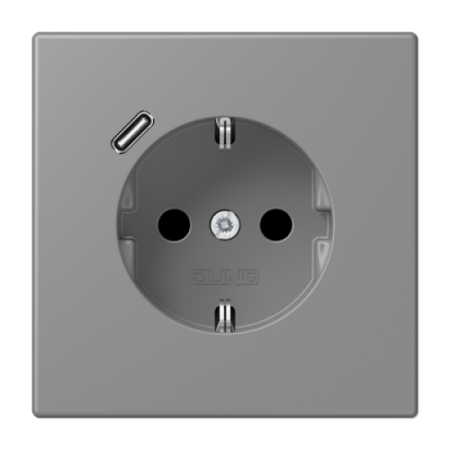 Розетка 2K+З USB Typ C Jung LC1520-18C203