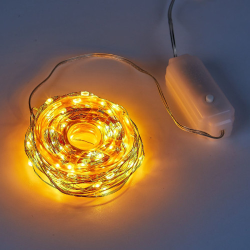 Гирлянда Роса Uniel ULD-S2000-200/DTA AMBER IP20 DEW UL-00012077