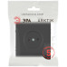 Розетка Эра Arktik 16-2106-05 без заземления 2P 16А-250В антрацит Б0071677