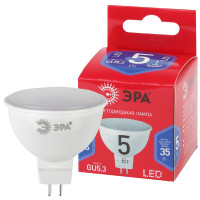 Лампа светодиодная Эра GU5.3 5W 6500K LED MR16-5W-865-GU5.3 R Б0045349
