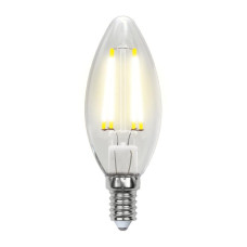 Лампа светодиодная филаментная (UL-00003245) Uniel E14 7,5W 3000K прозрачная LED-C35-7,5W/WW/E14/CL GLA01TR