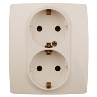 Розетка 2P+E Schuko со шторками Эра 12-2104-02 Б0014700