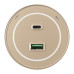 Трековая розетка Arte Milano Am-track-sockets-39 399732TS/USB-Type-C Gold