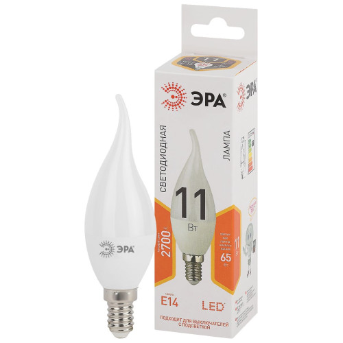 Лампа светодиодная Эра E14 11W 2700K LED BXS-11W-827-E14 Б0032992