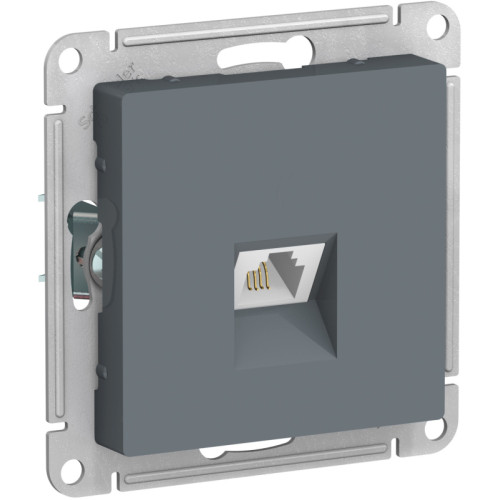 Розетка телефонная RJ11 Systeme Electric AtlasDesign Грифель ATN000781