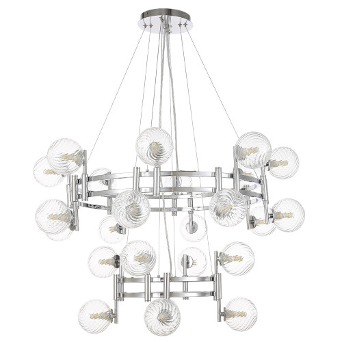 Подвесная люстра Crystal Lux LUXURY SP16+8 CHROME