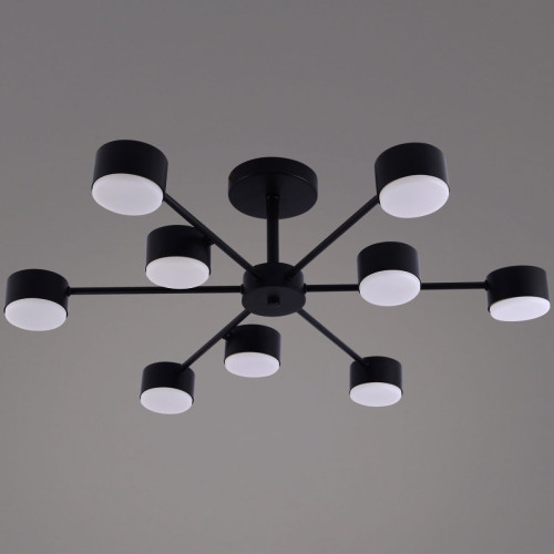 Люстра на штанге Reluce 03738-0.3-09 BK GX53