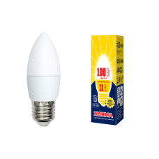 Лампа светодиодная (UL-00003815) Volpe E27 11W 3000K матовая LED-C37-11W/WW/E27/FR/NR