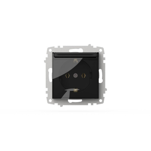 Розетка с крышкой и заземлением ELBI Zena Vega 609-014800-218