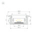 Профиль Arlight FLOOR27-H11-F-2000 ANOD (Алюминий) 060247