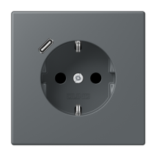 Розетка 2K+З USB Typ C Jung LC1520-18C202