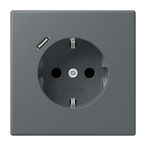 Розетка 2K+З USB Typ C Jung LC1520-18C202