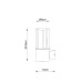 Уличный настенный светильник Arte Lamp Seginus A6515AL-1BK