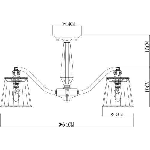 Потолочная люстра Arte Lamp Talitha A4047PL-5CC