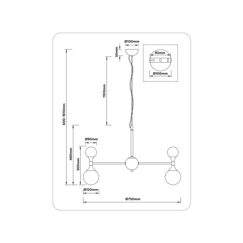 Подвесная люстра Ambrella Light High Light Modern LH51051