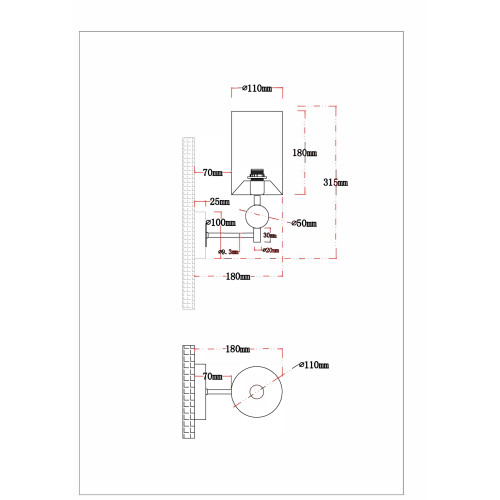 Бра Arte Lamp Matar A4027AP-1PB