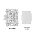 Комплект механизма 2-кл проходного выключателя Ambrella Volt Omega MO653020