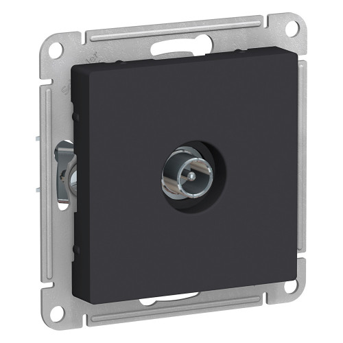 Розетка TV проходная 4DB Systeme Electric AtlasDesign Карбон ATN001092