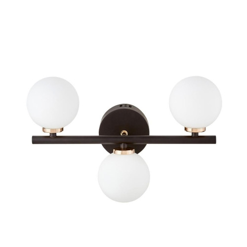 Настенный светильник Lumina Deco Marsiada LDW 6033-3 BK+F.GD