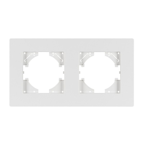 Рамка на 2 поста пластиковая Arlight FRM-PERIO-PL-2-WH 049750