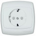 Розетка со шторками Schneider Electric Рондо RS16-121-BI