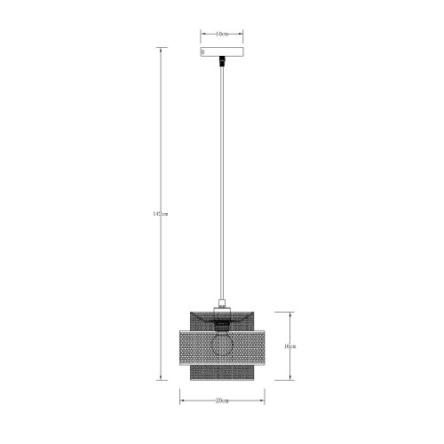 Подвесной светильник Arte Lamp Grid A7069SP-1GO