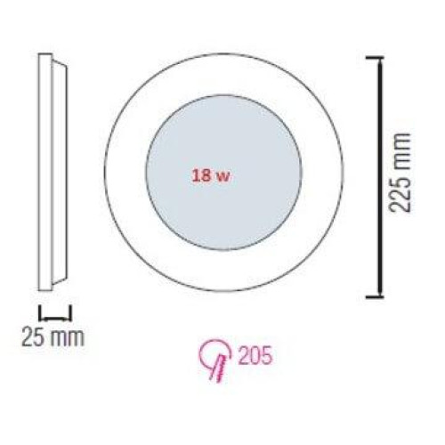 Встраиваемый светодиодный светильник Horoz Slim-15 15W 6400K 056-003-0015 HRZ33002856