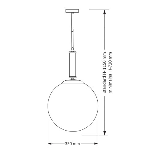 Подвесной светильник Kutek Mood Artu Glass ART-ZW-1 (Z) G350