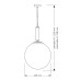 Подвесной светильник Kutek Mood Artu Glass ART-ZW-1 (Z) G350