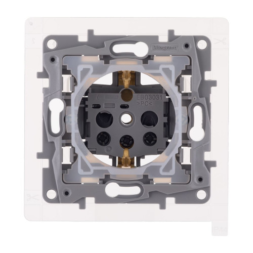 Розетка 2К+З IP44 Legrand Etika Слоновая кость 672326