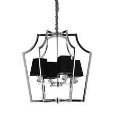 Подвесная люстра Lumina Deco Montero LDP 1249-4 CHR+BK