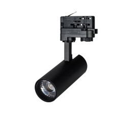 Трековый трехфазный светильник Arlight LGD-GERA-O-TRUECOLOR-4TR-R55-10W Warm3000 CRI98 (BK, 24 deg, 230V) (IP20 Металл) 061431