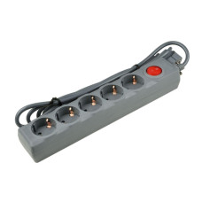 Cетевой фильтр (UL-00001749) Uniel 5гн х 5м с/з Universal S-GSU5-5 Grey