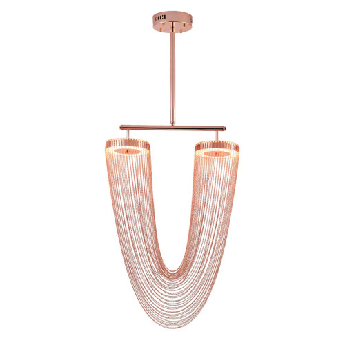 Люстра на штанге Delight Collection Otero 8608P copper