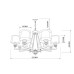 Подвесная люстра Vele Luce Lotus VL1053L08