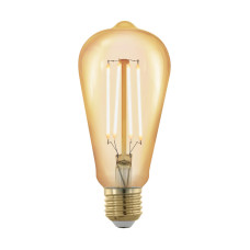 Лампа светодиодная филаментная диммируемая Eglo E27 4W 1700К золотая 11696