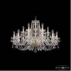 Подвесная люстра Bohemia Ivele Crystal 1402/12+6/300 G