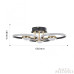 Потолочный светильник Arte Milano Ferrara 276140/3+3 BK/GD