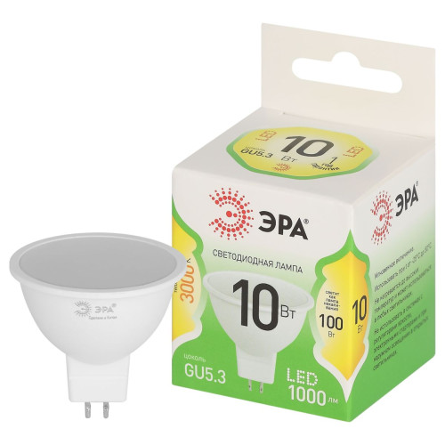 Светодиодная лампа Эра LED MR16-10W-830-GU5.3 GL Б0066983