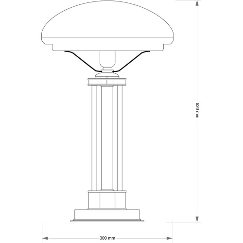 Настольная лампа Kutek Decor DEC-LG-1 (P)