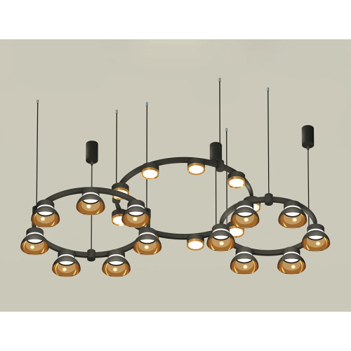 Комплект подвесного светильника Ambrella Light Techno Ring XR92092000 (A9209x3, C9242, C9238, C9232, N8145, N8124)