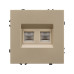 Механизм сдвоенной компьютерной розетки Arlight SCT-NOBE-MPC2-SFPL-GD (RJ-45, CAT6) 054314