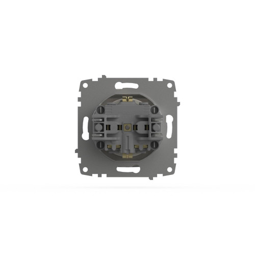 Розетка с крышкой и заземлением ELBI Zena Vega 609-010200-218