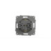 Розетка с крышкой и заземлением ELBI Zena Vega 609-010200-218