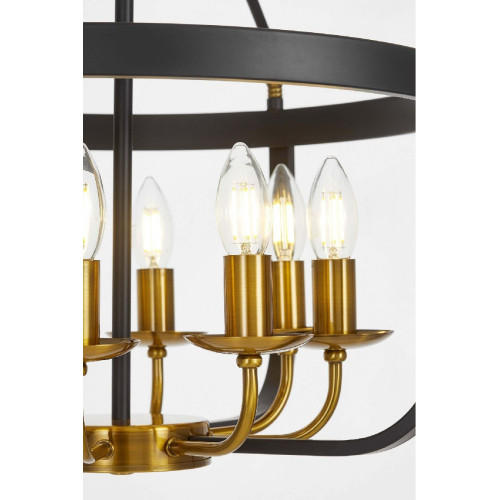 Подвесная люстра Lumina Deco Berling LDP 8024-8 BK+MD