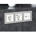 Рамка трехместная Ambrella Volt Platos AF330403