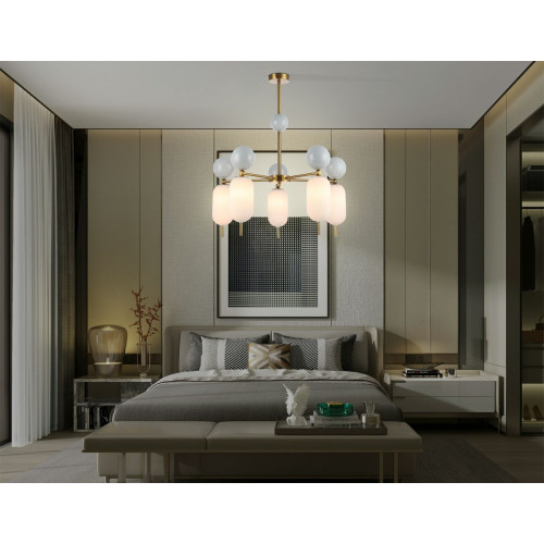 Люстра на штанге Ambrella Light High Light Ceramo Modern LH53104