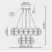 Подвесная люстра Modelux ML.2520.800.500 GD