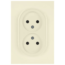 Розетка Эра Arktik 16-2107-02 без заземления двойная 2X2P 16А-250В слоновая кость Б0071682